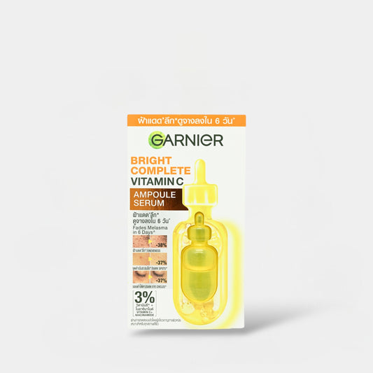 Garnier Bright Complete Vitamin C Ampoule Serum MINI 1.5ml أمبولة سيروم غارنييه برايت كومبليت فيتامين سي ميني