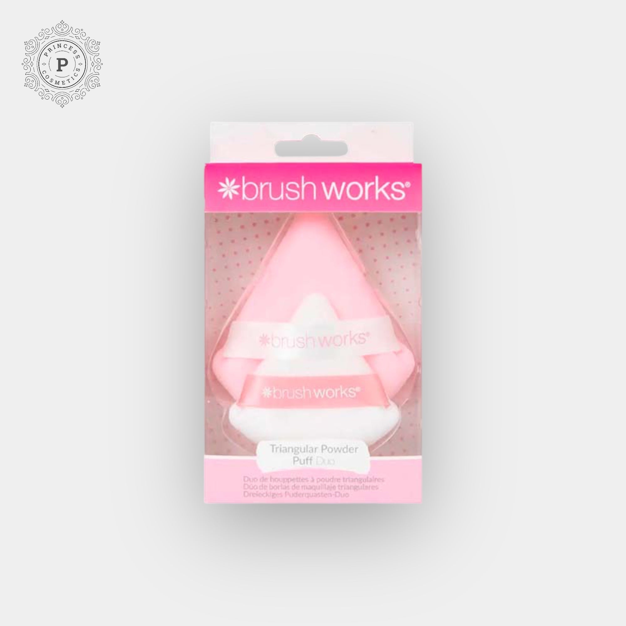 Brushworks Triangular Powder Puff Duo – Princess Cosmetics Qatar