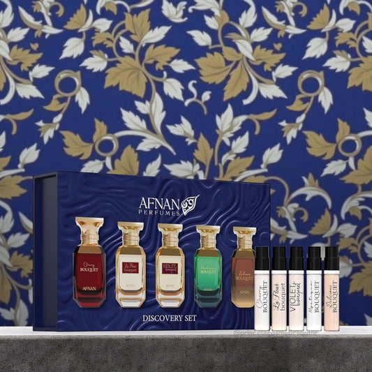 Afnan Bouquet Series Discovery Kit (5x2ml) مجموعة اكتشاف سلسلة باقة أفنان - Princess Cosmetics Qatar