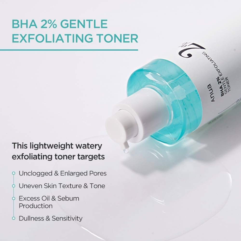 Anua BHA 2% Gentle Exfoliating Toner 150ml أنوا BHA 2٪ تونر مقشر لطيف - Princess Cosmetics Qatar