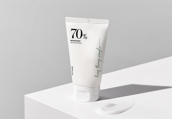 Anua Heartleaf 70% Soothing Cream 100ml أنوا هارت ليف 70٪ كريم مهدئ - Princess Cosmetics Qatar