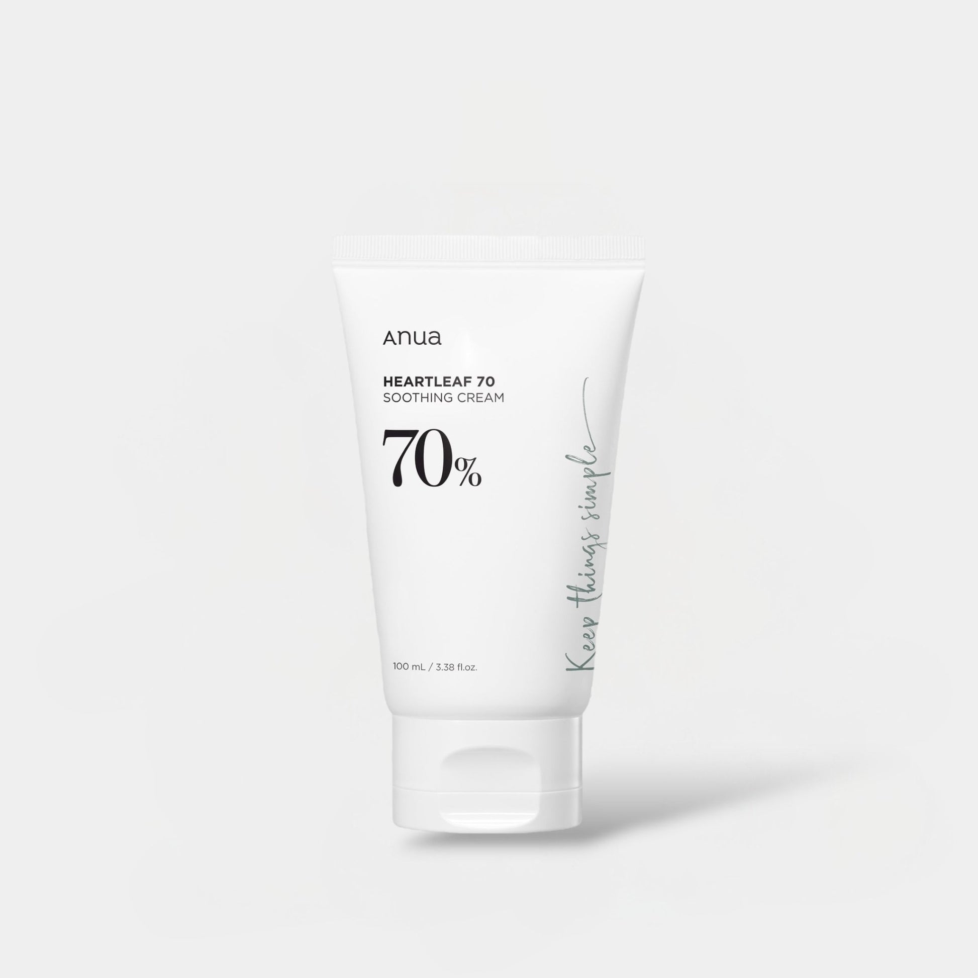 Anua Heartleaf 70% Soothing Cream 100ml أنوا هارت ليف 70٪ كريم مهدئ - Princess Cosmetics Qatar