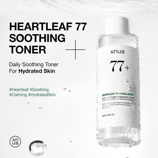 Anua Heartleaf 77% Soothing Toner 500ml - EXPIRY: 04 - 07/2026 تونر أنوا هارتليف المهدئ 77% - Princess Cosmetics Qatar