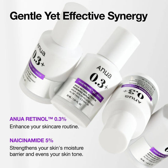 Anua Nano Retinol 0.3% + Niacin Renewing Serum 30ml أنوا نانو ريتينول 0.3٪ + سيروم تجديد النياسين - Princess Cosmetics Qatar