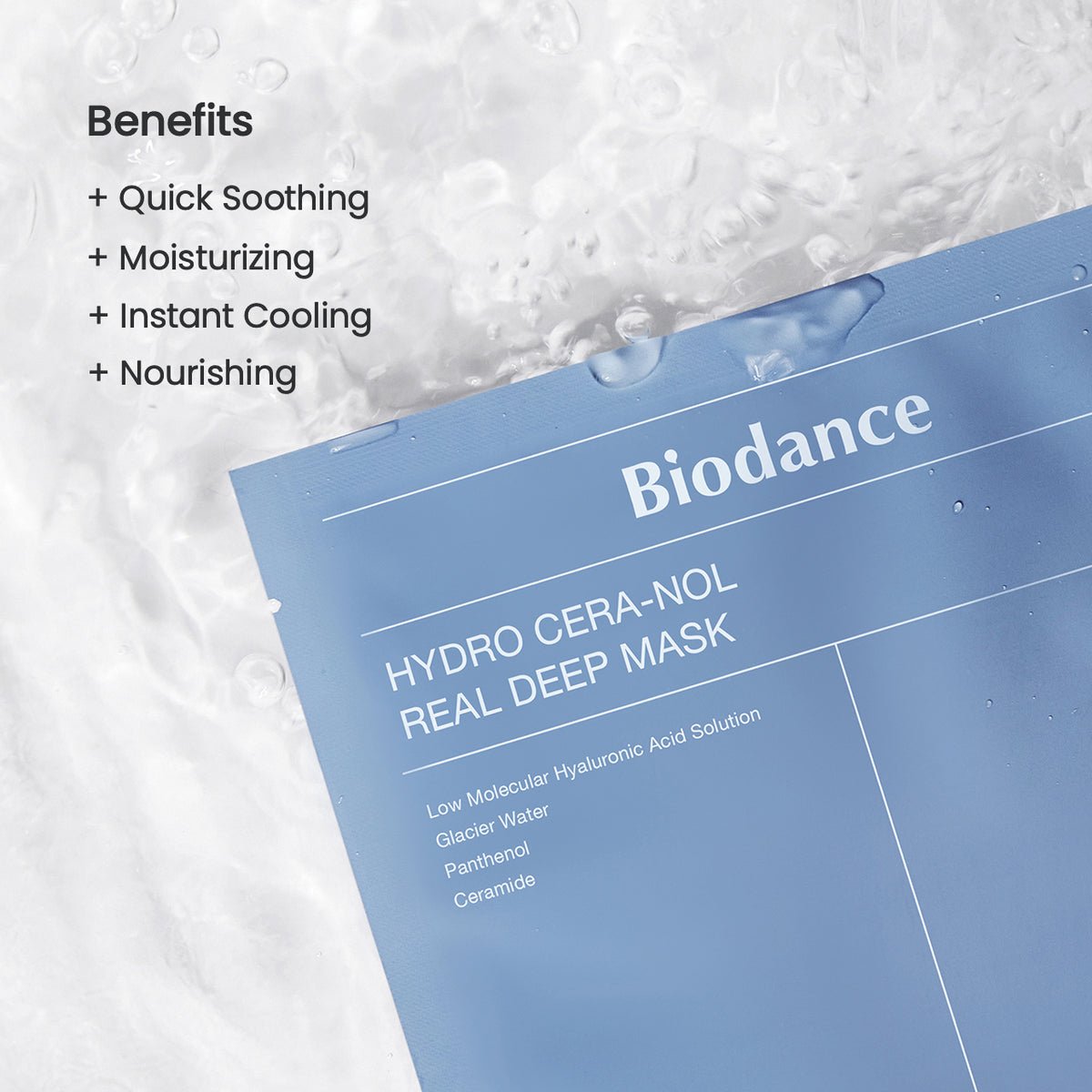 Biodance Hydro Cera - nol Real Deep Mask (1 Sheet) قناع بيودانس هيدرو سيرا نول العميق الحقيقي - Princess Cosmetics Qatar