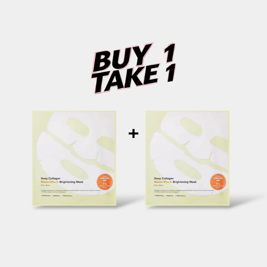 (BUY 1 GET 1) Sungboon Editor Deep Collagen Niacin Vita C Brightening Mask محرر سنجبون قناع تفتيح الكولاجين العميق والنياسين فيتا سي - Princess Cosmetics Qatar