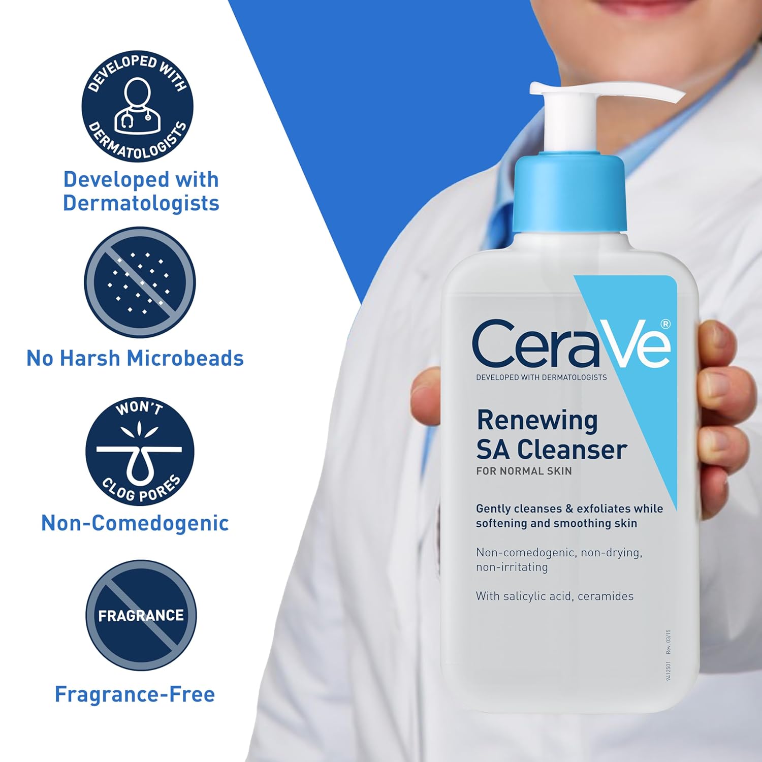 Cerave Renewing SA Cleanser منظف سيرافي رينيوينج إس إيه - Princess Cosmetics Qatar