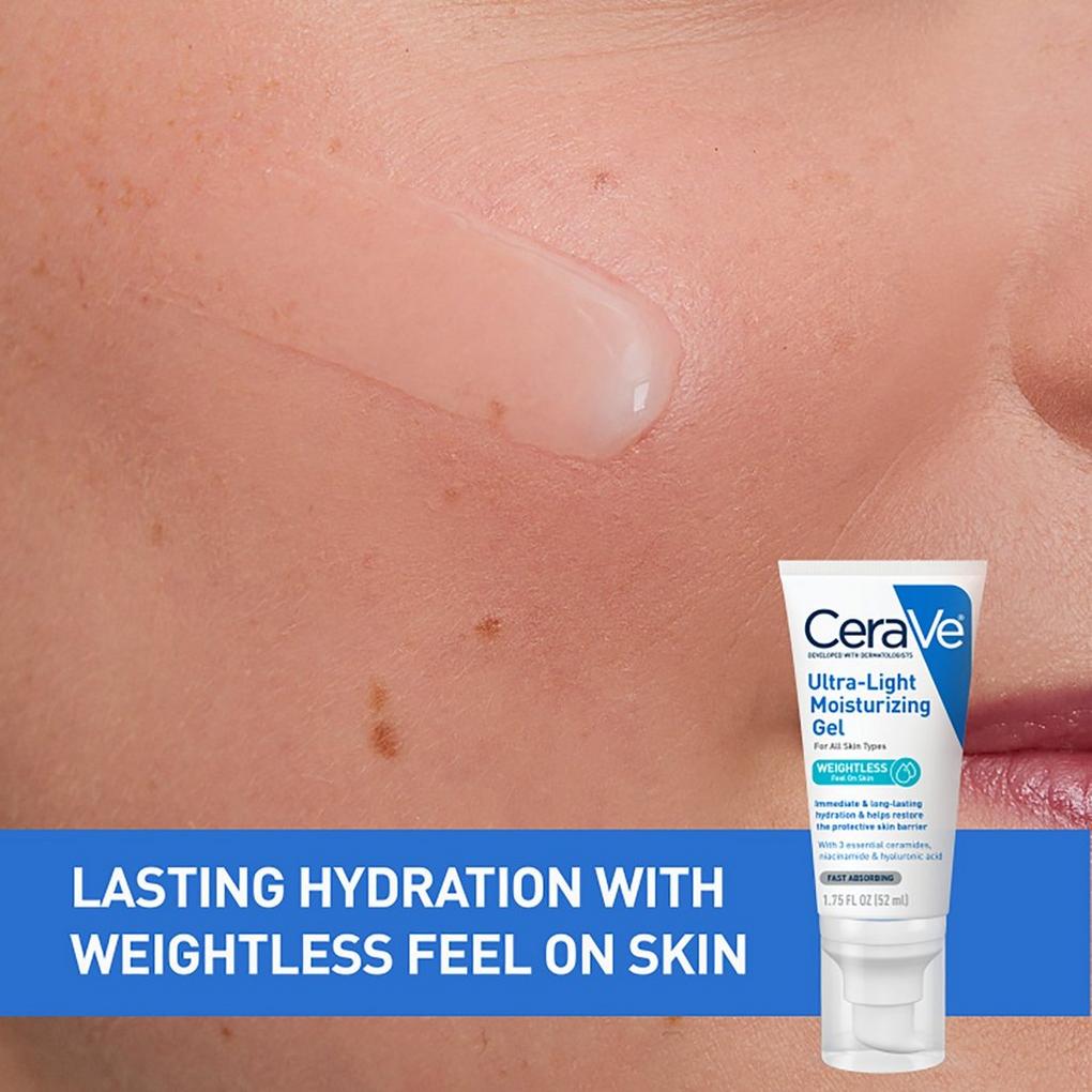 Cerave Ultra - Light Moisturizing Gel 52ml. جل مرطب خفيف للغاية من سيرافي 52 مل - Princess Cosmetics Qatar