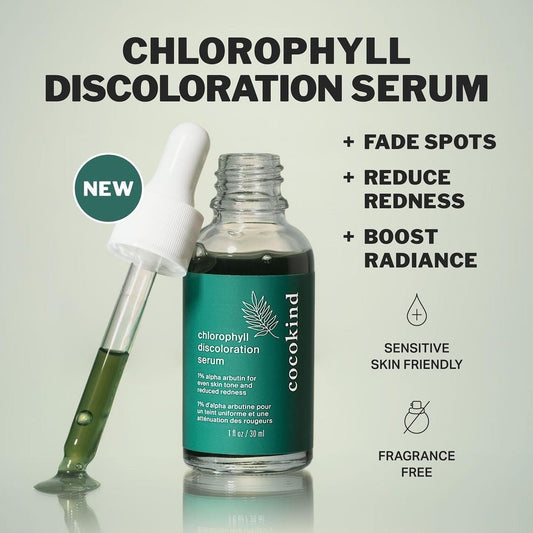 Cocokind Chlorophyll Discoloration Serum 30ml. مصل تغير لون البشرة بالكلوروفيل من كوكو كايند 30 مل - Princess Cosmetics Qatar