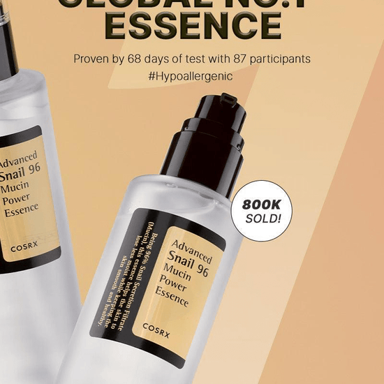 Cosrx Advanced Snail 96 Mucin Power Essence 100ml. خلاصة الحلزون المتقدم 96 قوة المخاط من كوسركس - Princess Cosmetics Qatar