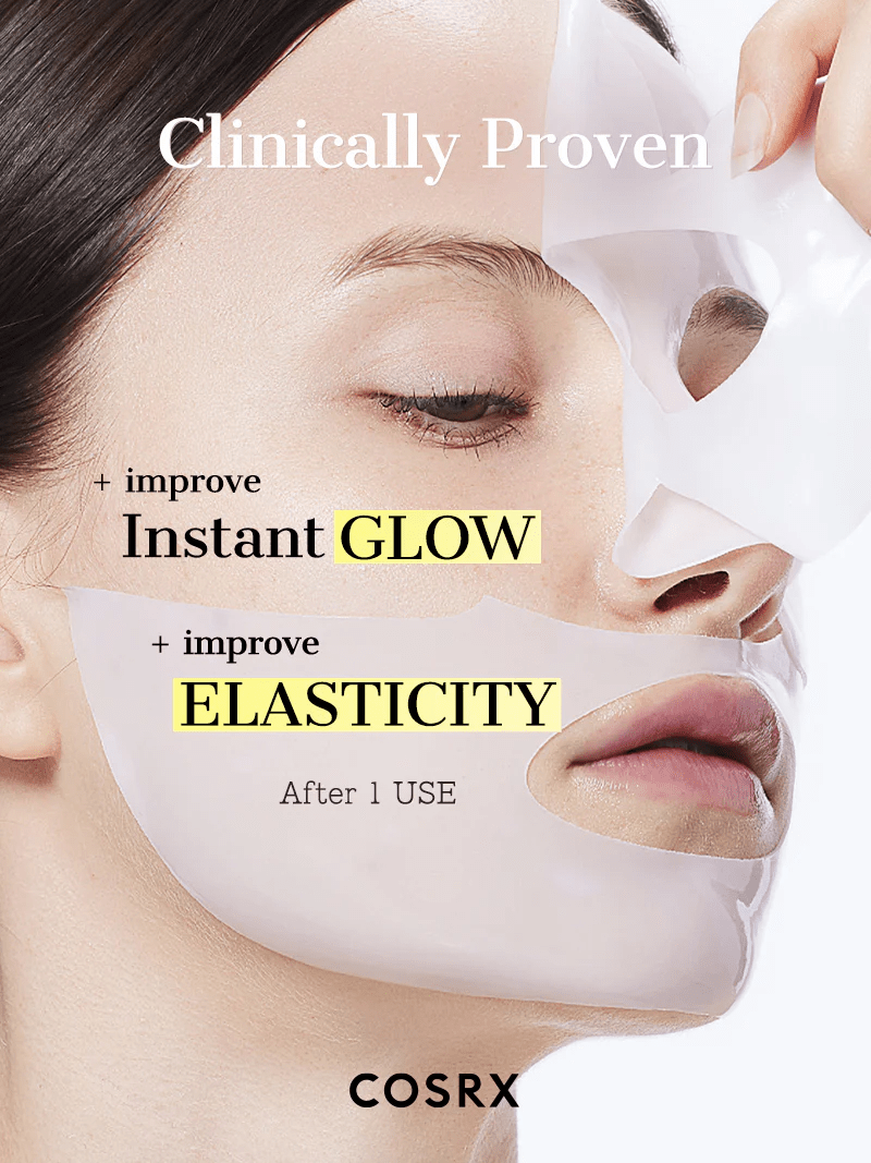 Cosrx Advanced Snail Mucin Glass Glow Hydrogel Mask (1 Sheet) قناع هيدروجيل زجاجي متوهج بخلاصة الحلزون المتطور من كوسركس - Princess Cosmetics Qatar