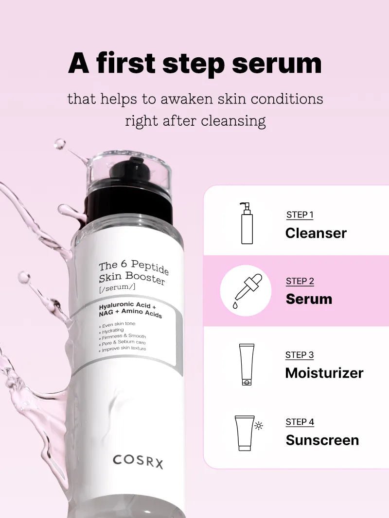 Cosrx The 6 Peptide Skin Booster Serum 150ml. كوسركس مصل 6 ببتيد 150مل - Princess Cosmetics Qatar
