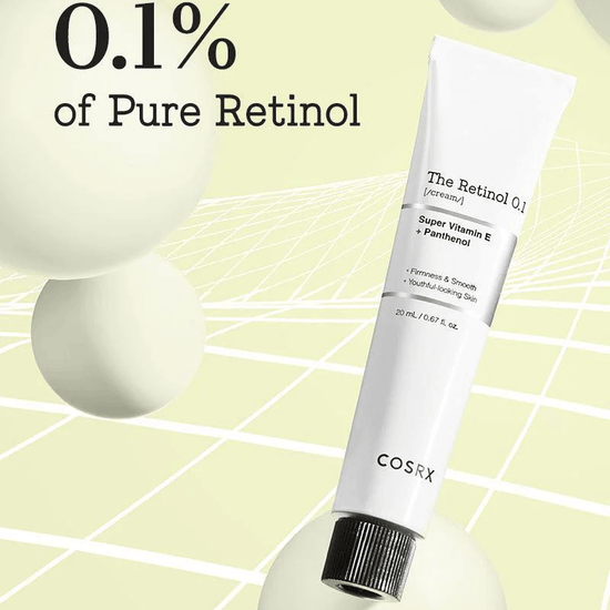 Cosrx The Retinol 0.1 Cream 20ml. كوسركس كريم الريتينول 0.1 - Princess Cosmetics Qatar
