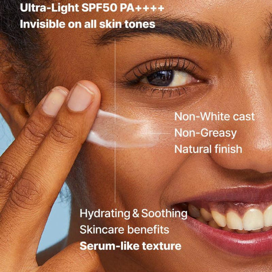Cosrx Ultra - Light Invisible Sunscreen SPF50 PA++++ 50ml. كريم الوقاية من الشمس خفيف الوزن غير مرئي من كوسركس بعامل حماية من الشمس 50 PA++++ 50 مل - Princess Cosmetics Qatar