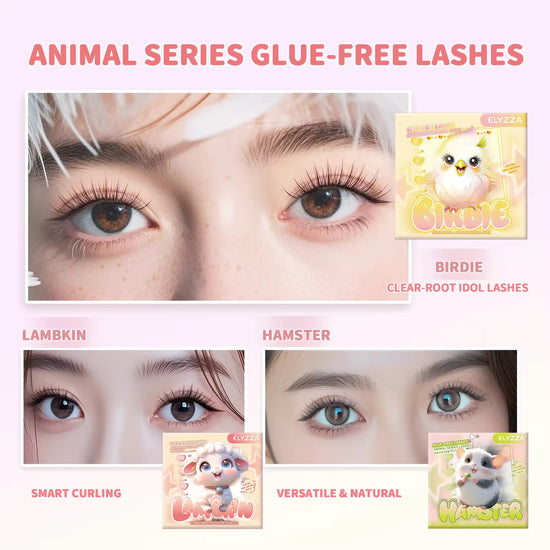 Elyzza Birdie Glue - Free False Eyelashes رموش إليزا بيردي الصناعية الخالية من الغراء - Princess Cosmetics Qatar