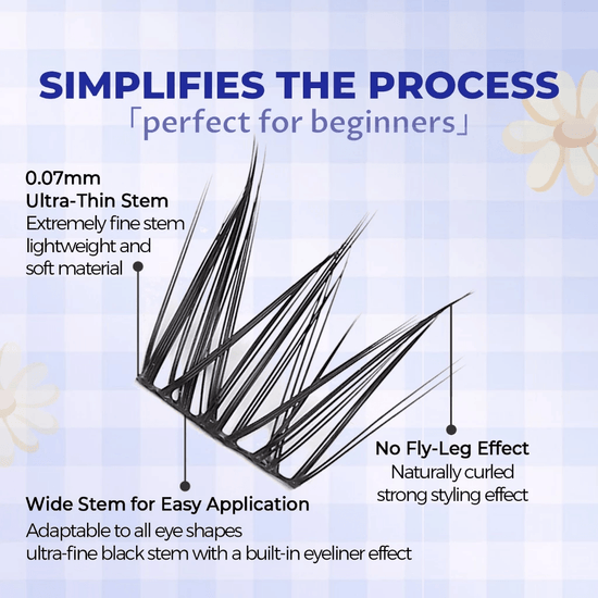 Elyzza Daisy Lashes Round Eyes False Eyelashes رموش إليزا ديزي للعيون المستديرة والرموش الصناعية - Princess Cosmetics Qatar