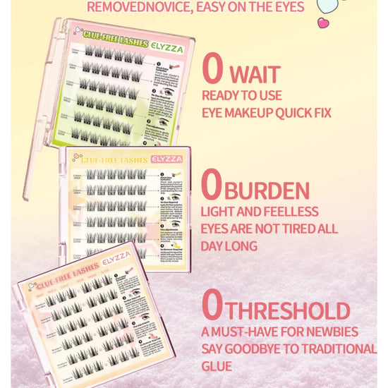 Elyzza Lambkin Glue - Free False Eyelashes رموش صناعية خالية من الغراء من إليزا لامبكين - Princess Cosmetics Qatar