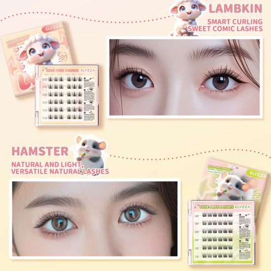 Elyzza Lambkin Glue - Free False Eyelashes رموش صناعية خالية من الغراء من إليزا لامبكين - Princess Cosmetics Qatar