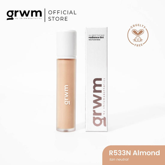 GRWM Cosmetics Radiance Tint Multi Base - Almond. عروم كوزمتكس راديانس تينت متعدد الأساس - اللوز - Princess Cosmetics Qatar