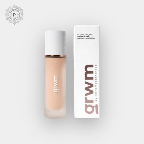 GRWM Radiant Skin Luminous Foundation (6 Shades). عروم كريم أساس مضيء للبشرة المشعة (6 ألوان). - Princess Cosmetics Qatar