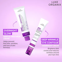 Luxe Organix Advanced Retinol + Bakuchiol Deep Wrinkle Eye Contour Overnight Cream 12g
