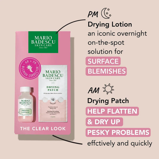 Mario Badescu The Clear Look Gift Set مجموعة هدايا ماريو باديسكو "ذا كلير لوك" - Princess Cosmetics Qatar