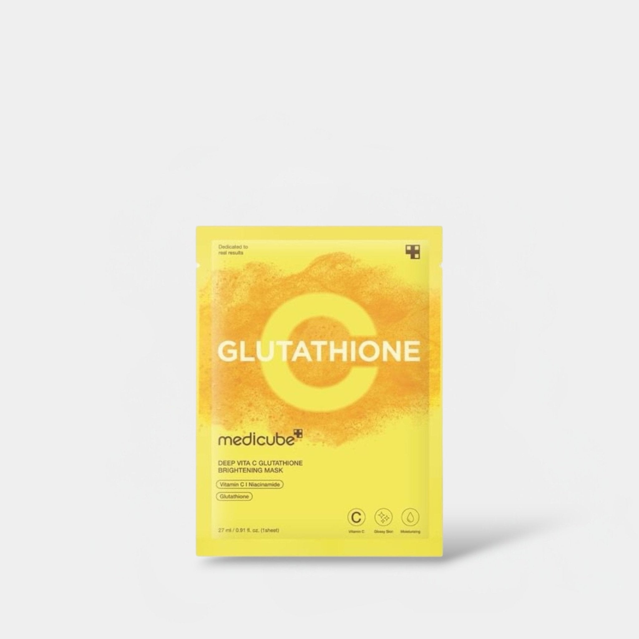 Medicube Deep Vita C Glutathione Brightening Mask (1 Sheet) قناع تفتيح –  Princess Cosmetics Qatar