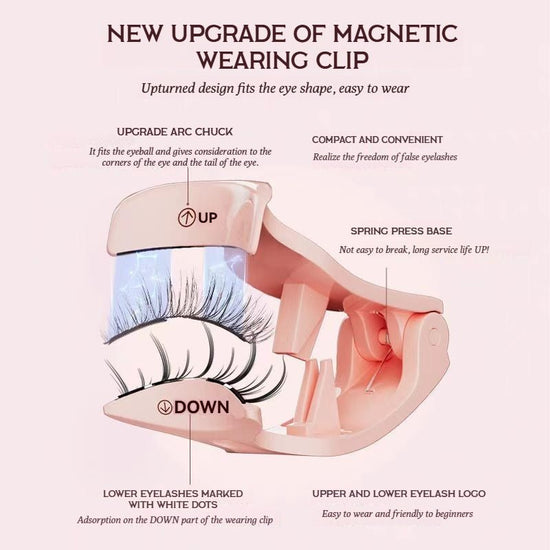 Mlen Diary Magnetic Eyelashes - No 10 Natural Beauty + Toolkit رموش مغناطيسية من مذكرات ملين - رقم 10، مجموعة أدوات تجميل طبيعية - Princess Cosmetics Qatar