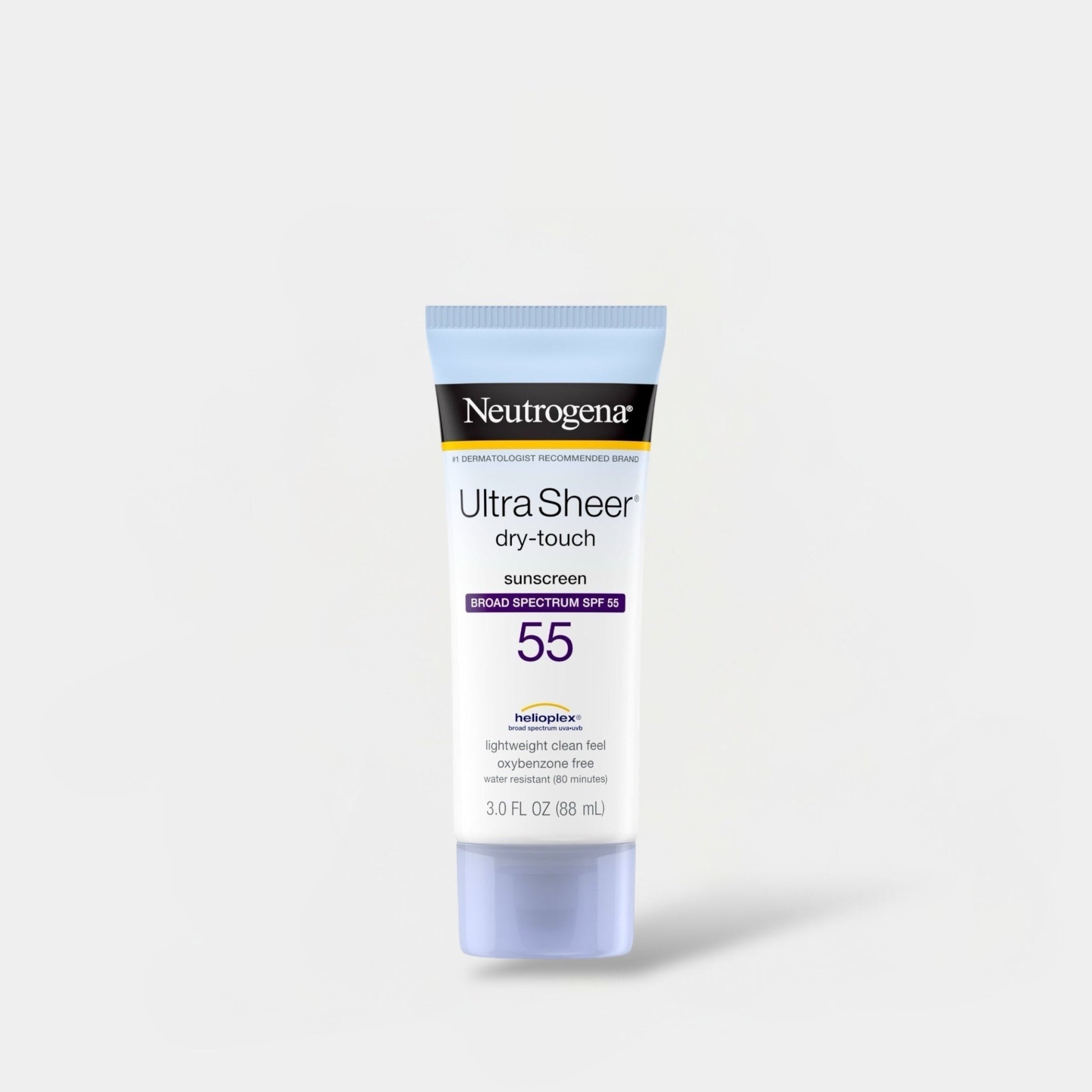 Neutrogena Ultra Sheer Dry - Touch Sunscreen Broad Spectrum SPF 55 88ml نيوتروجينا ألترا شير دراي - تاتش واقي شمسي واسع الطيف بعامل حماية من الشمس 55 - Princess Cosmetics Qatar