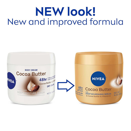 Nivea Cocoa Butter with Deep Nourishing Serum 16oz نيفيا زبدة الكاكاو مع سيروم مغذي عميق - Princess Cosmetics Qatar
