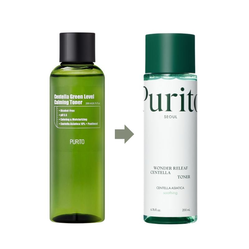 Purito Centella Green Level Calming Toner 200ml. بوريتو سينتيلا تونر مهدئ باللون الأخضر - Princess Cosmetics Qatar
