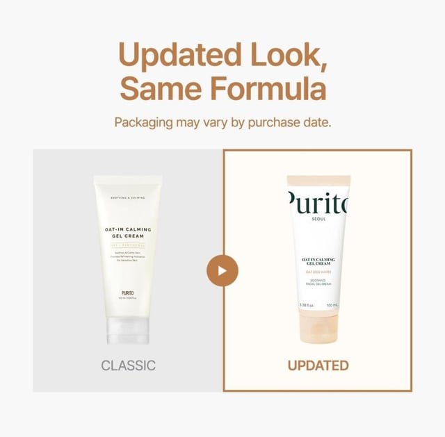 Purito Oat - In Calming Gel Cream 100ml. كريم جل مهدئ من بوريتو الشوفان - Princess Cosmetics Qatar