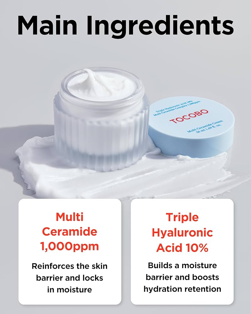 Tocobo Multi Ceramide Cream 50ml توكوبو متعدد السيراميد كريم - Princess Cosmetics Qatar