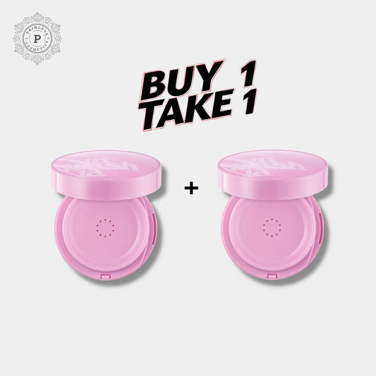 Unleashia Don't Touch Glass Pink Cushion (BUY 1 GET 1) وسادة "لا تلمس الزجاج" باللون الوردي من إطلاق العنان - Princess Cosmetics Qatar