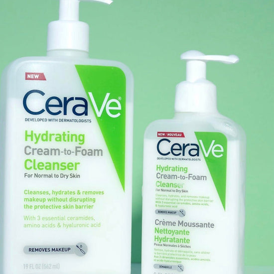 CeraVe Hydrating Cream - to - Foam Cleanser منظف الكريمة المرطب من سيرافي إلى الرغوة - Princess Cosmetics Qatar