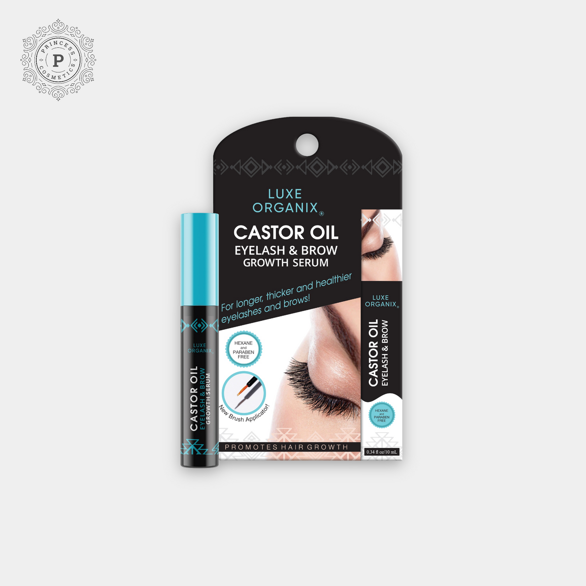 Luxe Organix Castor Oil Mascara Serum 10ml – Princess Cosmetics