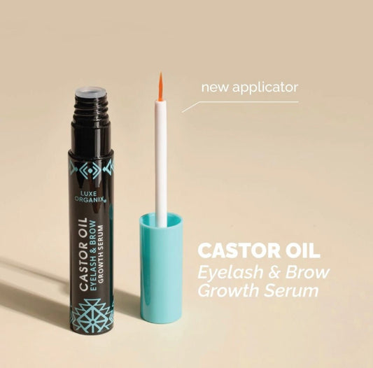 Luxe Organix Castor Oil Mascara Serum 10ml لوكس أورجانيكس سيروم ماسكارا زيت الخروع 10 مل - Princess Cosmetics Qatar