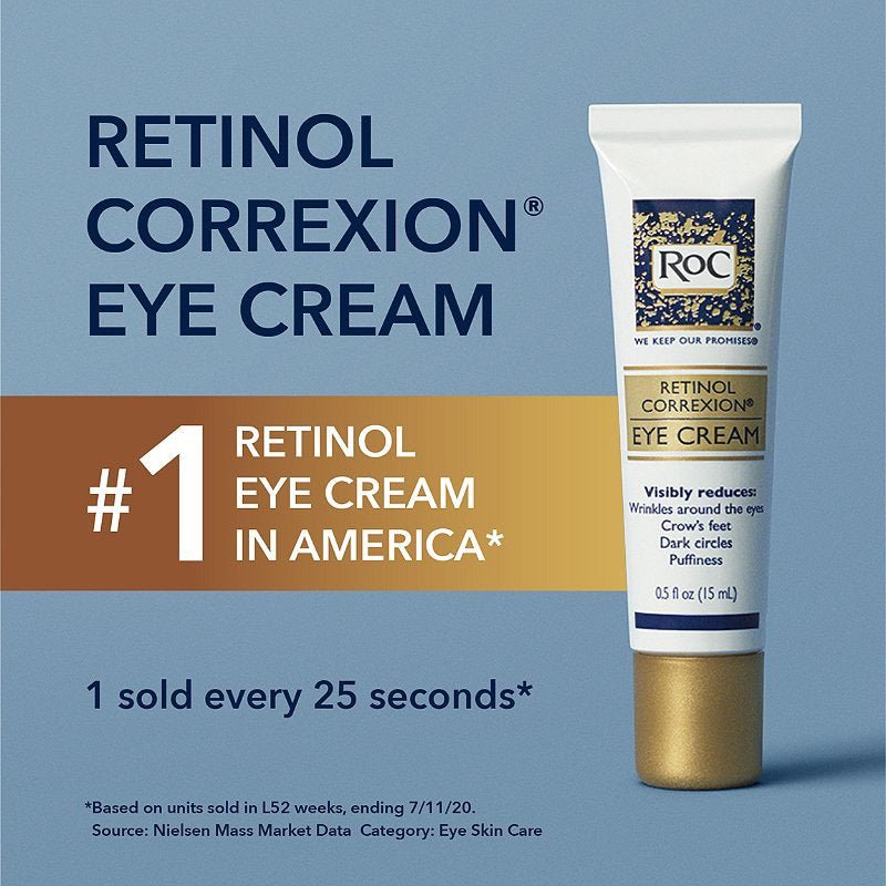 ROC Retinol Correxion Eye Cream 15ml. روس ريتينول كوريكسيون كريم العين 15 مل - Princess Cosmetics Qatar