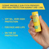 Cerave Invisible Sun Stick SPF50+ 8g سيرافي ستيك واقي شمس غير مرئي بمعامل حماية SPF50+