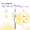 Baren Dual Effect Nail and Cuticle Care Essence Oil Pen with Ceramic Pusher 2ml قلم زيت بارين ثنائي التأثير للعناية بالأظافر والجلد المحيط بها مع زر ضغط سيراميكي