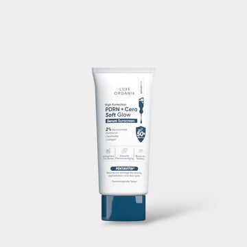 Luxe Organix  High Protection Aqua PDRN Soft Glow Serum Sunscreen 40g واقي الشمس سيروم لوكس أورجانيكس عالي الحماية أكوا PDRN لتفتيح البشرة