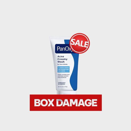 (BOX DAMAGED) PanOxyl Acne Creamy Wash Benzoyl Peroxide 4% Daily Control 170g غسول كريمي لعلاج حب الشباب من بانوكسيل، بنزويل بيروكسيد ٤٪ للتحكم اليومي