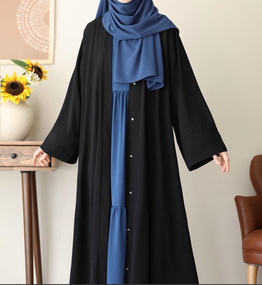 Klasik Abaya - Black. عباية كلاسيك - أسود