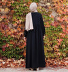 Talia Ferace Abaya - Black. عباية تاليا فيريس - أسود