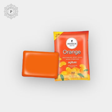 Premium White Orange Whitening Body Soap