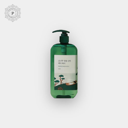 Round Lab Pine Tree Soothing Cica Body Wash 400ml. جولة مختبر شجرة الصنوبر المهدئة غسول الجسم سيكا