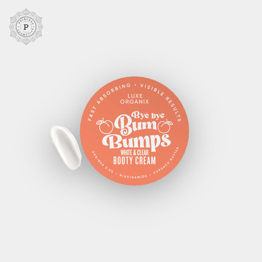 Luxe Organix Bye Bye Bum Bumps White & Clear Booty Cream 230g