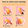 Real Techniques MINI Complexion Sponges 4 Pack ريال تكنيكس – إسفنجات ميني للبشرة، 4 قطع