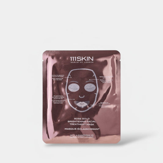 111SKIN Rose Gold Brightening Facial Treatment Mask (1 Sheet) 111SKIN الذهب الوردي قناع علاج الوجه المشرق - Princess Cosmetics Qatar