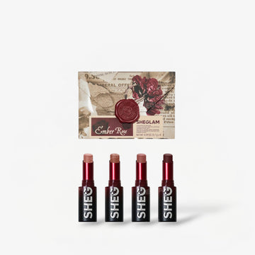 SHEGLAM Ember Rose Dynamatte Boom Long-Lasting Matte Lipstick Set شيغلام طقم أحمر شفاه إمبر روز داينامات بوم مطفي طويل الثبات